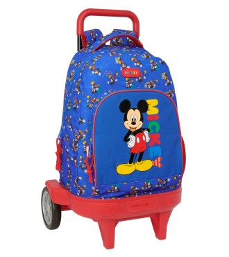 MOCHILA GDE. C/RUEDAS COMPACT EVOL. EXT. MICKEY MOUSE "TODAY"
