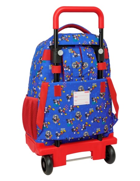 MOCHILA GDE. C/RUEDAS COMPACT EXTRAIBLE MICKEY MOUSE "TODAY"