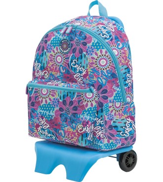 MOCHILA TEEN CON CARRO ESCOLAR SANTA MONICA LIFE