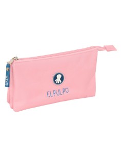 PORTATODO TRIPLE EL PULPO "ROSA" Portatodo Estuche | Fraber