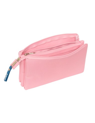 PORTATODO TRIPLE EL PULPO "ROSA" Portatodo Estuche | Fraber