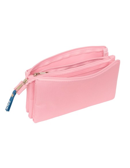 PORTATODO TRIPLE EL PULPO "ROSA" Portatodo Estuche | Fraber