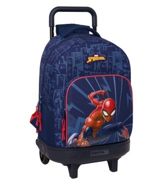 MOCHILA GDE. C/RUEDAS COMPACT EXTRAIBLE SPIDER-MAN