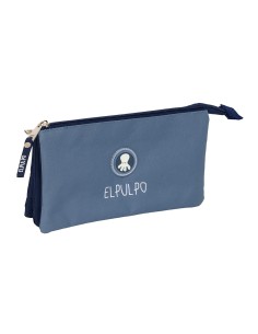 PORTATODO TRIPLE EL PULPO "AZUL" Portatodo Estuche | Fraber