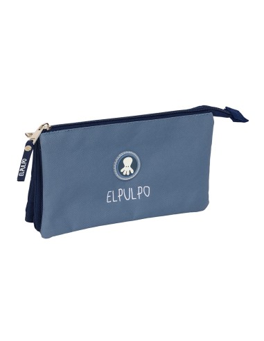 PORTATODO TRIPLE EL PULPO "AZUL" Portatodo Estuche | Fraber