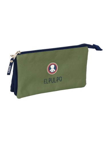 PORTATODO TRIPLE EL PULPO "VERDE" Portatodo Estuche | Fraber