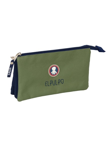 PORTATODO TRIPLE EL PULPO "VERDE" Portatodo Estuche | Fraber