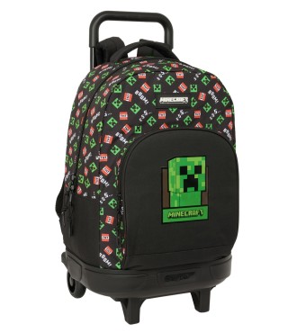 MOCHILA GDE. C/RUEDAS COMPACT EXTRAIBLE MINECRAFT