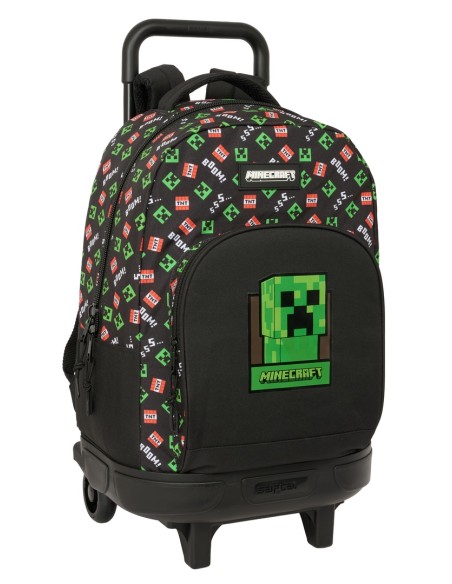 MOCHILA GDE. C/RUEDAS COMPACT EXTRAIBLE MINECRAFT