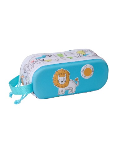 PORTATODO DOBLE 3D SAFTA LION 3D Portatodo Estuche | Fraber