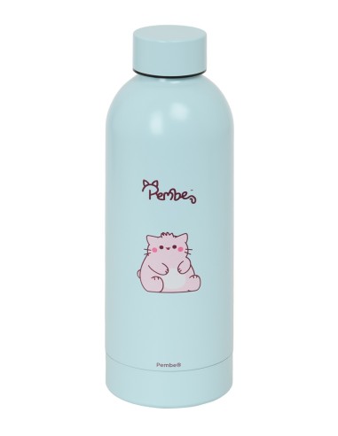 BOTELLA TERMO ACERO INOXIDABLE 500ml PEMBE "THE PINK CAT"