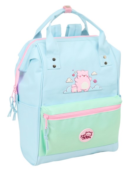 MOCHILA CON ASAS PARA PORTATIL 13" PEMBE "THE PINK CAT"