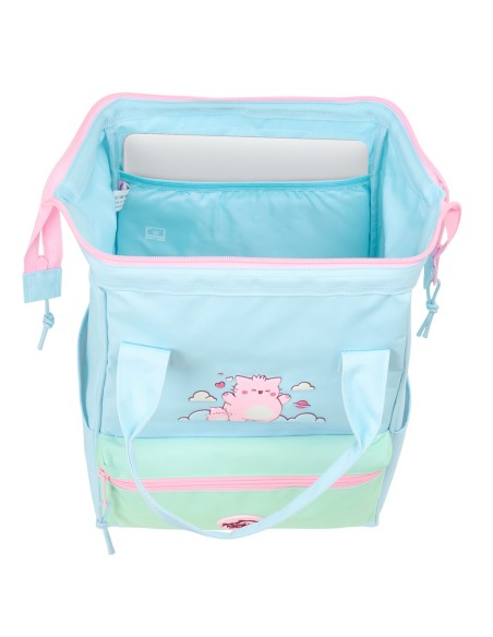 MOCHILA CON ASAS PARA PORTATIL 13" PEMBE "THE PINK CAT"
