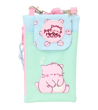 MONEDERO PORTAMOVIL PEMBE "THE PINK CAT"