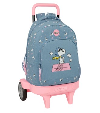 MOCHILA GDE. C/RUEDAS COMPACT EVOL. EXT. SNOOPY