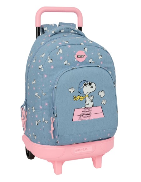 MOCHILA GDE. C/RUEDAS COMPACT EXTRAIBLE SNOOPY