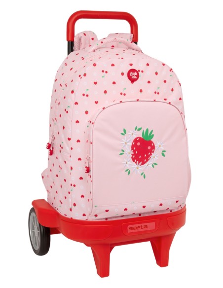 MOCHILA GDE. C/RUEDAS COMPACT EVOL. EXT. GLOWLAB "FRUTITAS"