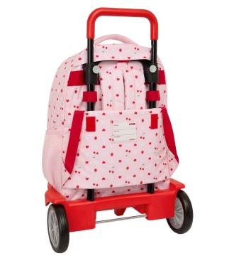 MOCHILA GDE. C/RUEDAS COMPACT EVOL. EXT. GLOWLAB "FRUTITAS" 2