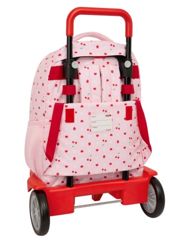 MOCHILA GDE. C/RUEDAS COMPACT EVOL. EXT. GLOWLAB "FRUTITAS"