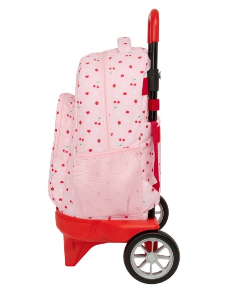 MOCHILA GDE. C/RUEDAS COMPACT EVOL. EXT. GLOWLAB "FRUTITAS"