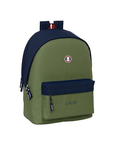 MOCHILA DOBLE PARA PORTATIL 15,6"+USB EL PULPO "VERDE" Mo...