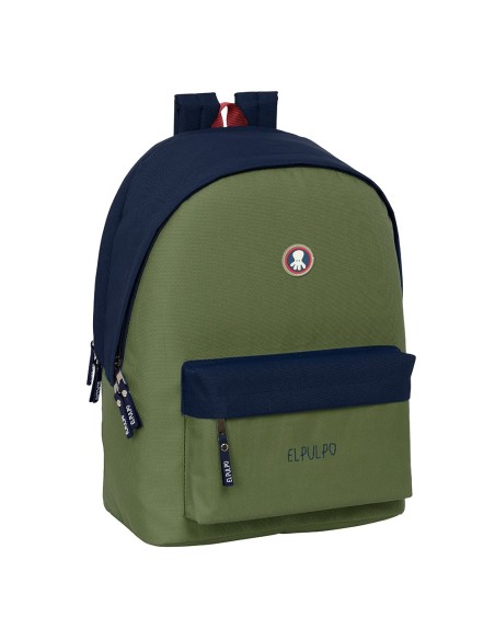 MOCHILA DOBLE PARA PORTATIL 15,6"+USB EL PULPO "VERDE" Mo...