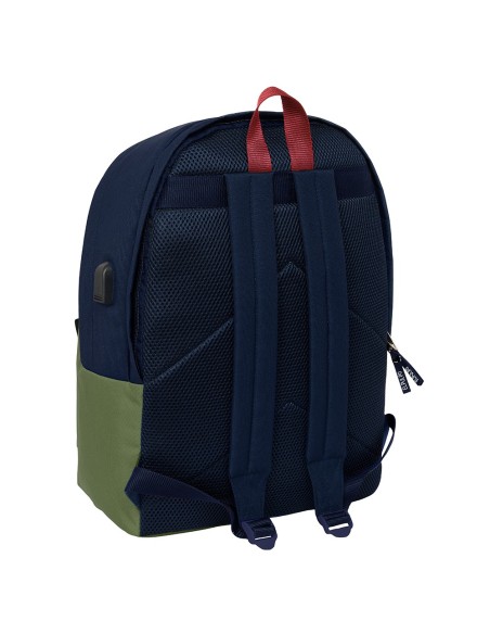 MOCHILA DOBLE PARA PORTATIL 15,6"+USB EL PULPO "VERDE" Mo...
