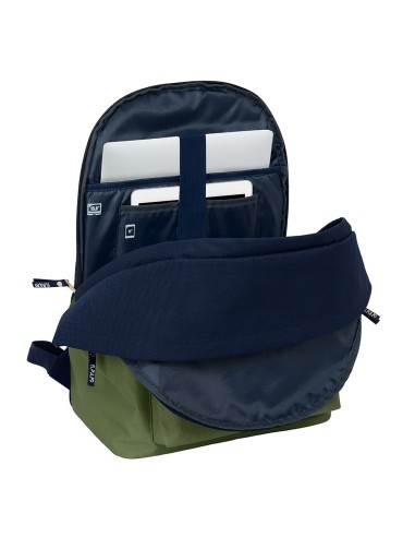 MOCHILA DOBLE PARA PORTATIL 15,6"+USB EL PULPO "VERDE" Mo...