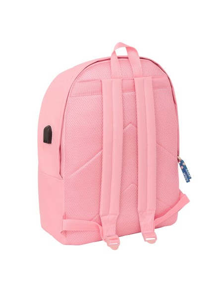 MOCHILA DOBLE PARA PORTATIL 15,6"+USB EL PULPO "ROSA" Moc...