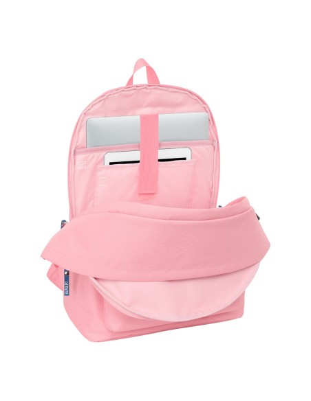 MOCHILA DOBLE PARA PORTATIL 15,6"+USB EL PULPO "ROSA" Moc...