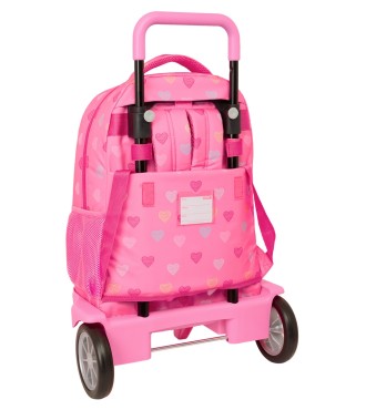 MOCHILA GDE. C/RUEDAS COMPACT EVOL. EXT. BENETTON "HEART" 2