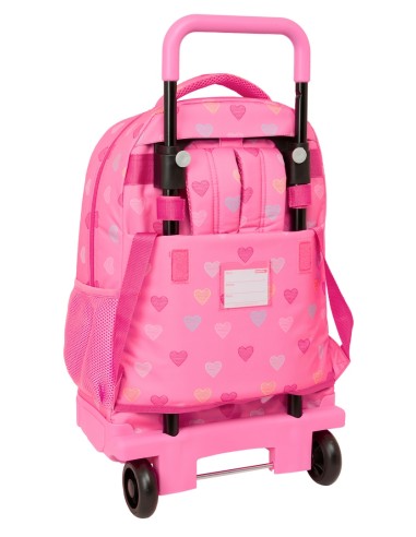 MOCHILA GDE. C/RUEDAS COMPACT EXTRAIBLE BENETTON "HEART"