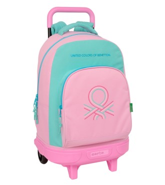 MOCHILA GDE. C/RUEDAS COMPACT EXTRAIBLE BENETTON "DOLCE"