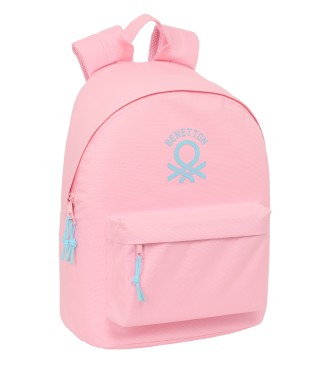 MOCHILA PARA PORTATIL 14,1" BENETTON BASICS "ROSA PASTEL"