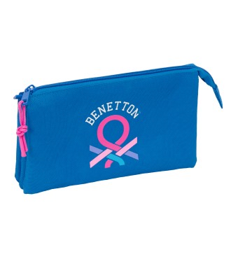 PORTATODO TRIPLE BENETTON BASICS "AZULINA"