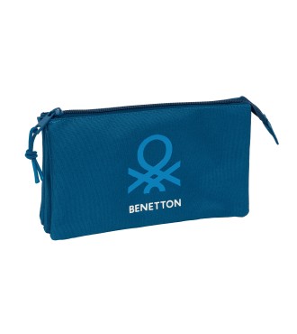 PORTATODO TRIPLE BENETTON BASICS "MARINO"