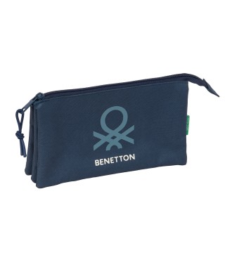PORTATODO TRIPLE BENETTON BASICS "ANTRACITA"