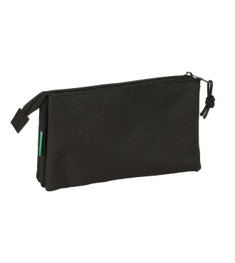 PORTATODO TRIPLE BENETTON BASICS "NEGRO" 2