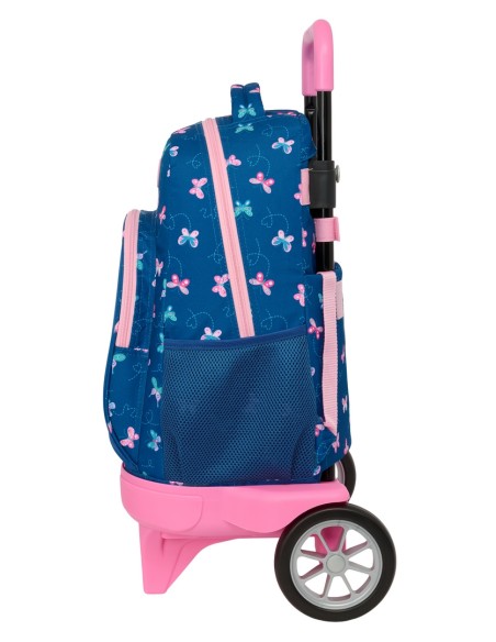 MOCHILA GDE. C/RUEDAS COMPACT EVOL. EXT. BLACKFIT8 "MARIPOSAS"