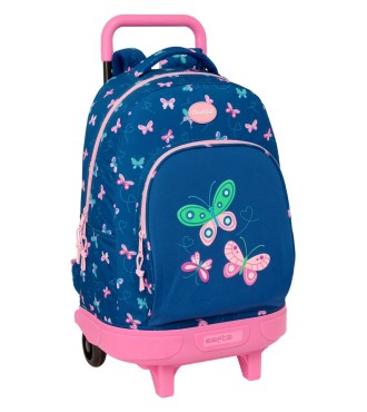 MOCHILA GDE. C/RUEDAS COMPACT EXTRAIBLE BLACKFIT8 "MARIPOSAS"