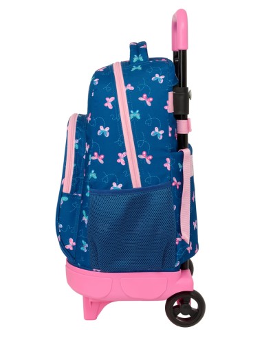 MOCHILA GDE. C/RUEDAS COMPACT EXTRAIBLE BLACKFIT8 "MARIPOSAS"