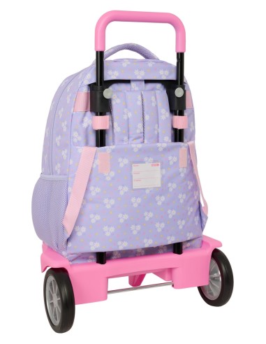 MOCHILA GDE. C/RUEDAS COMPACT EVOL. EXT. SAFTA "BOUQUET"