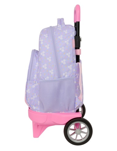 MOCHILA GDE. C/RUEDAS COMPACT EVOL. EXT. SAFTA "BOUQUET"