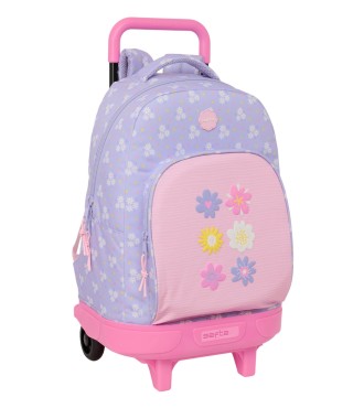 MOCHILA GDE. C/RUEDAS COMPACT EXTRAIBLE SAFTA "BOUQUET"