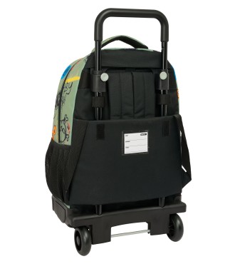 MOCHILA GDE. C/RUEDAS COMPACT EXTRAIBLE SAFTA GRAFFITI "ZONE" 2