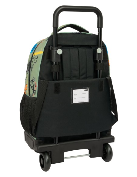 MOCHILA GDE. C/RUEDAS COMPACT EXTRAIBLE SAFTA GRAFFITI "ZONE"