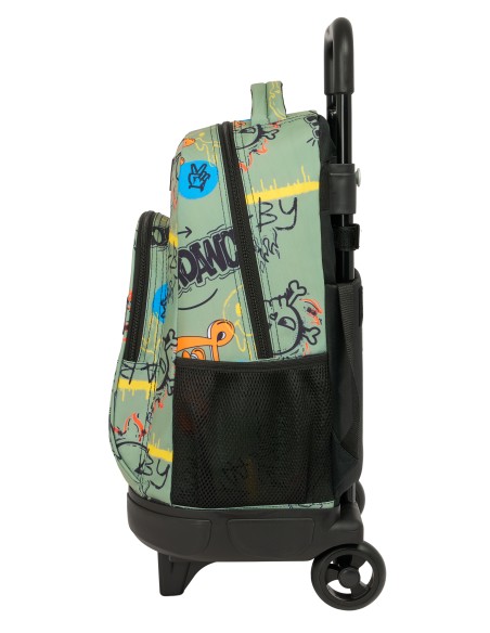 MOCHILA GDE. C/RUEDAS COMPACT EXTRAIBLE SAFTA GRAFFITI "ZONE"