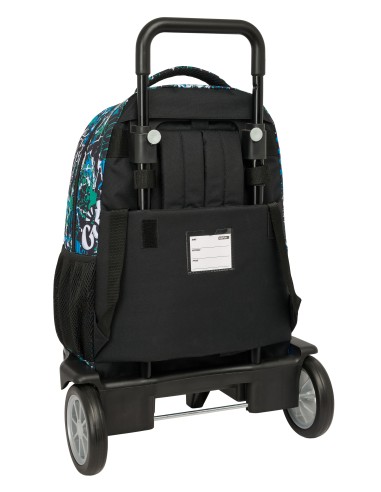 MOCHILA GDE. C/RUEDAS COMPACT EVOL. EXT. SAFTA GRAFFITI "GO"