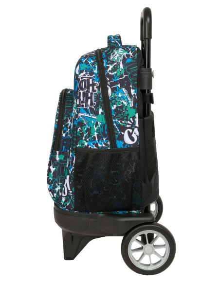 MOCHILA GDE. C/RUEDAS COMPACT EVOL. EXT. SAFTA GRAFFITI "GO"