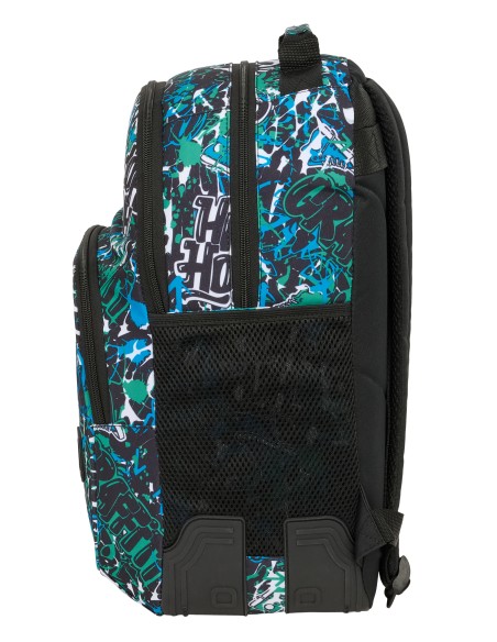 MOCHILA DOBLE ADAPT.CARRO SAFTA GRAFFITI "GO"